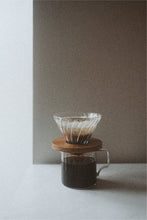 Load image into Gallery viewer, Hario V60-02 - Glass &amp; Olive Wood
